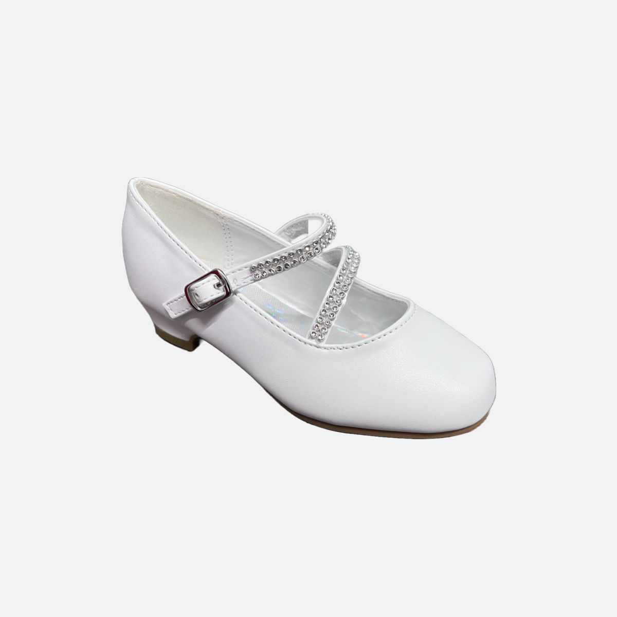 Fancy Kids Small Heel w/ Two-Tier Rhinestones