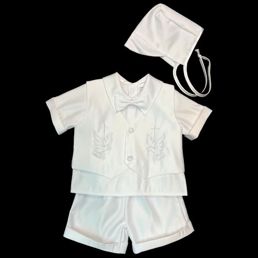 Shorts/Short Sleeve Baptism Outfit