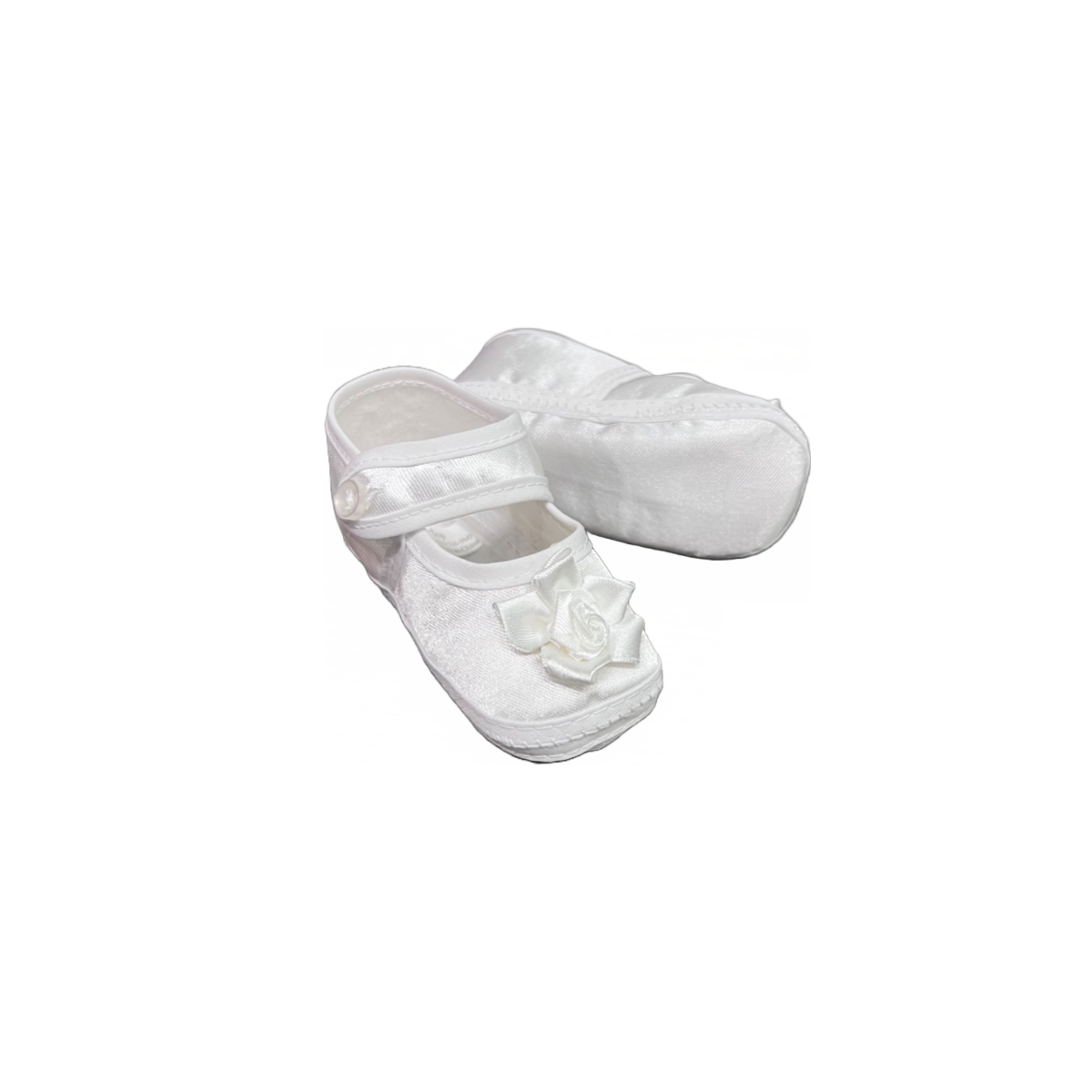 Infant White Shoe w/ Flower