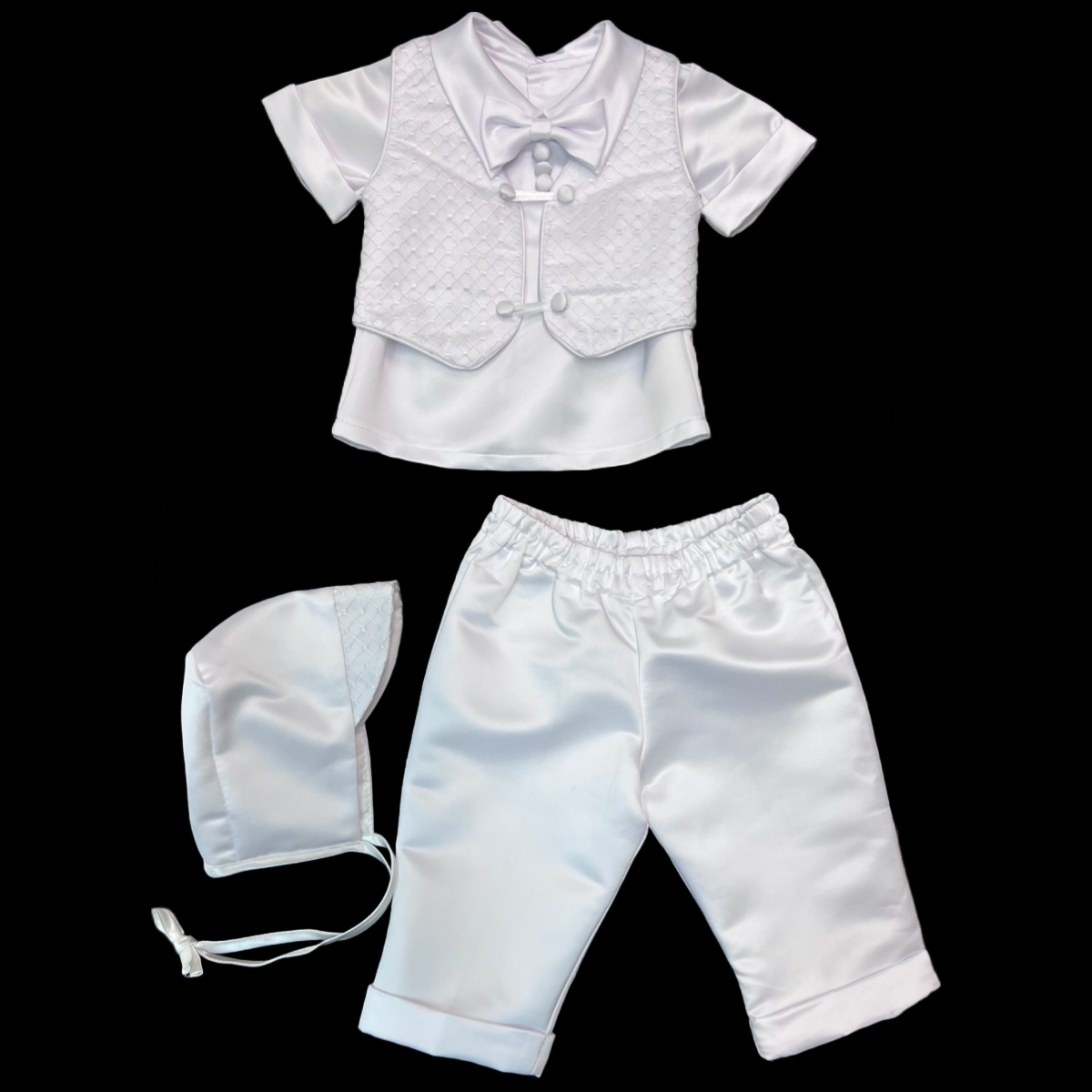 Short Sleeve Baptism Vest Outfit