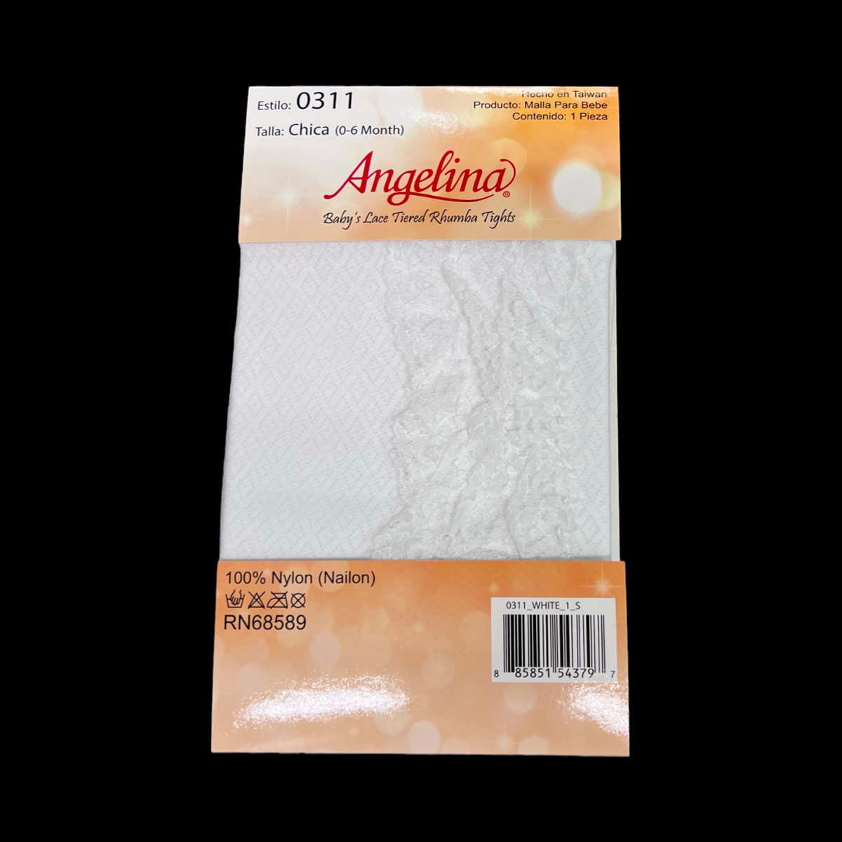 Angelina Baby's Lace Tiered Rhumba Tights