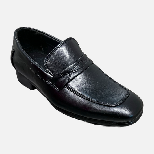 Fancy Kids Black Slip-On Loafer