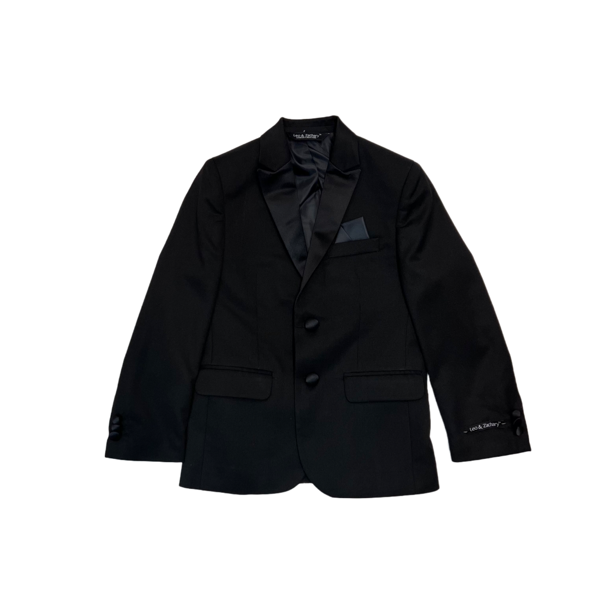 Leo & Zachary Black 2-Piece Tuxedo