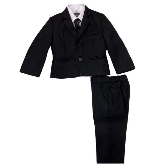 Fancy Kids 5-Piece Baby Black Suit