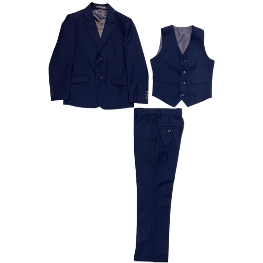 Mavezzano 3-Piece Navy Slim Fit Suit