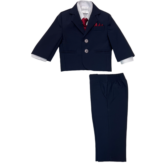5-Piece Baby Navy Suit