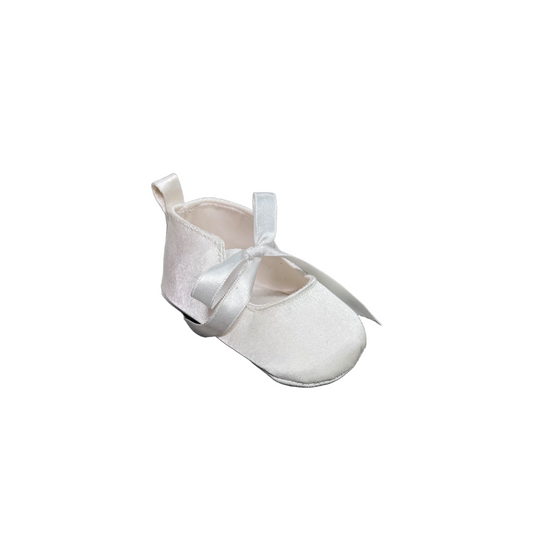Tendertoes off White Satin Infant Pre-Walker Shoe