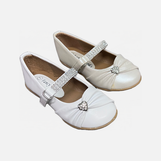 Fancy Kids Ballet Flat w/ Rhinestones