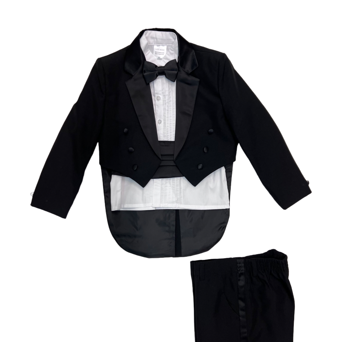 5-Piece Black Tuxedo with Tail