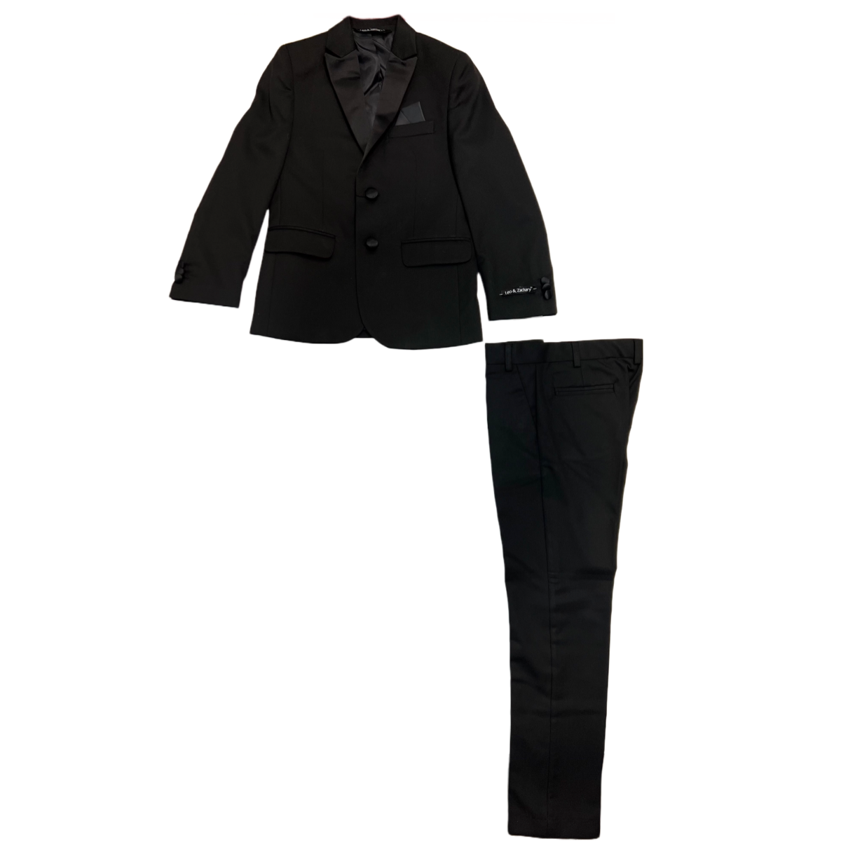 Leo & Zachary Black 2-Piece Tuxedo