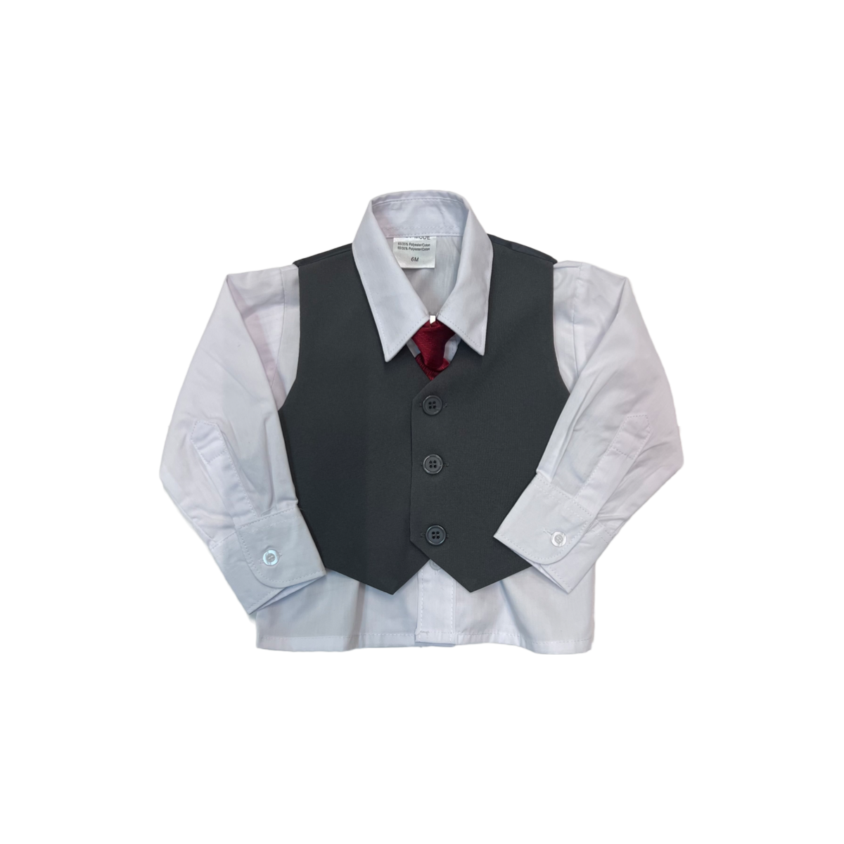 5-Piece Baby Medium Grey Suit