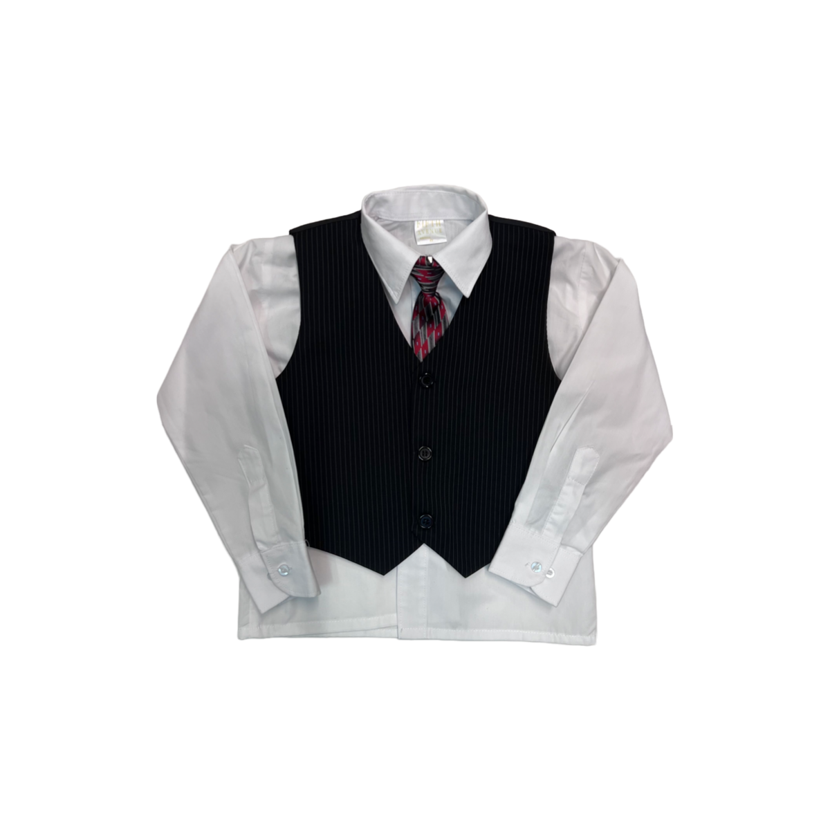 5-Piece Black Pinstripe Suit