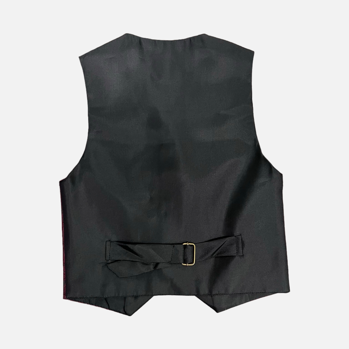 Burgundy and Black Paisley Vest