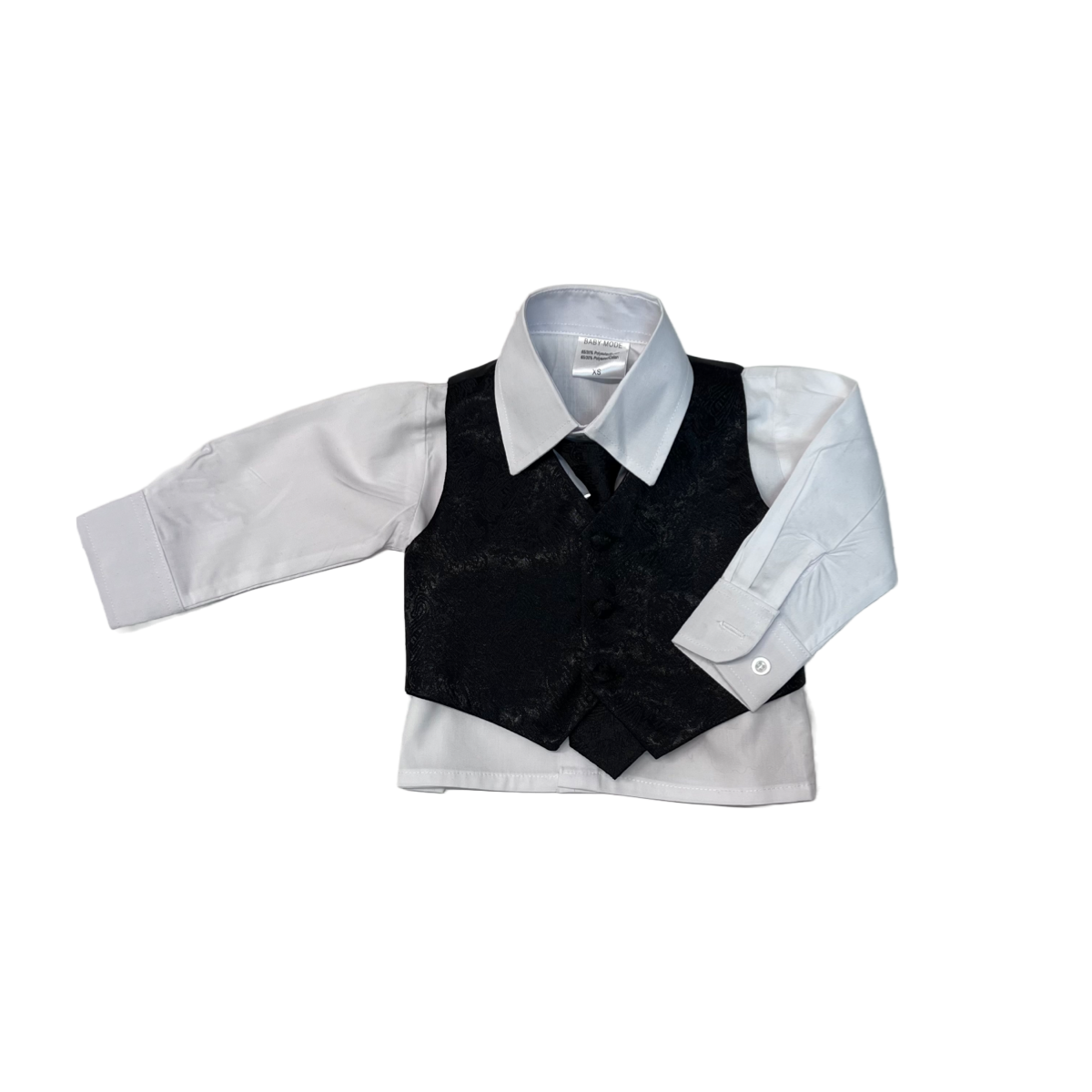 Black Paisley Baby Vest Set