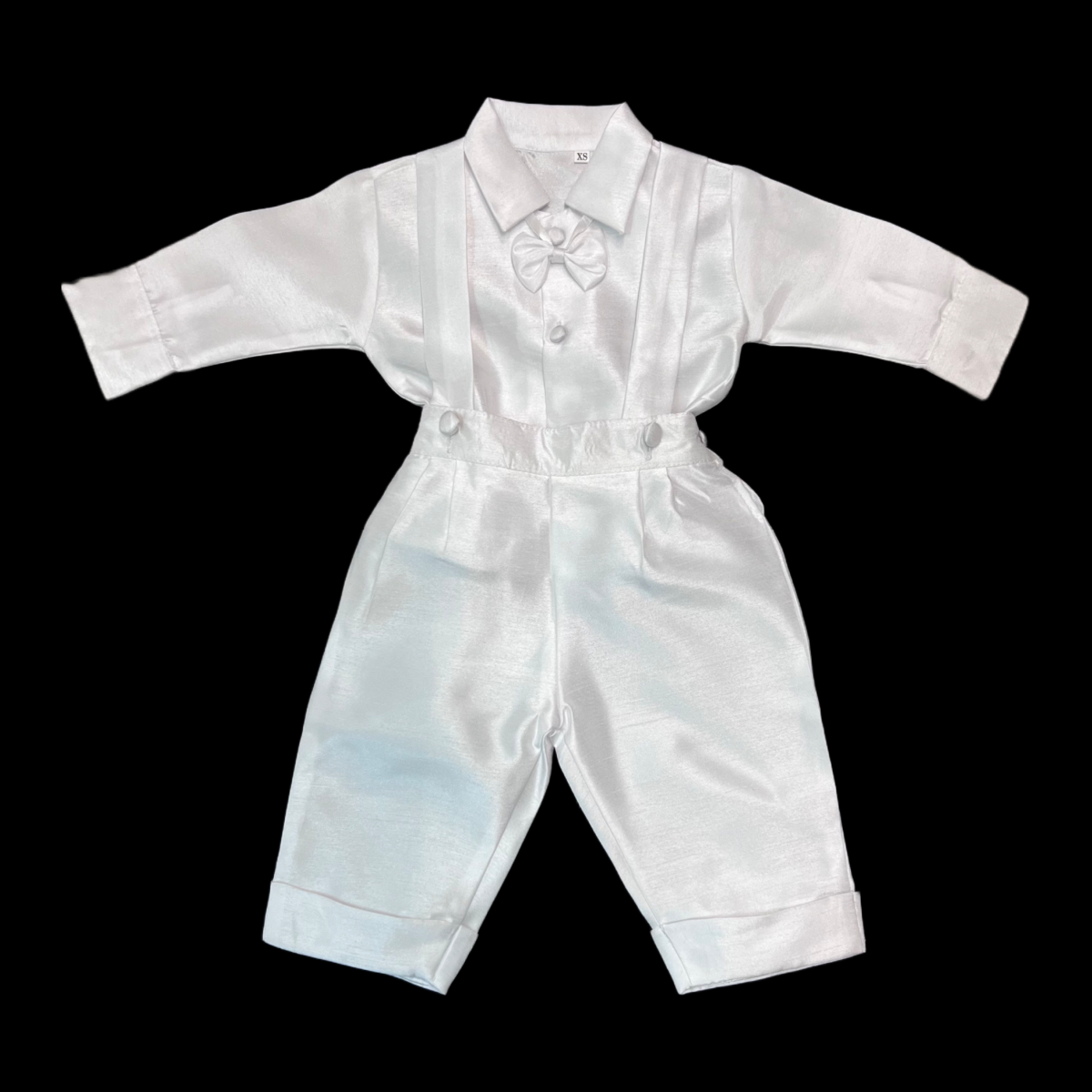 5-Piece Square Pattern Christening Outfit