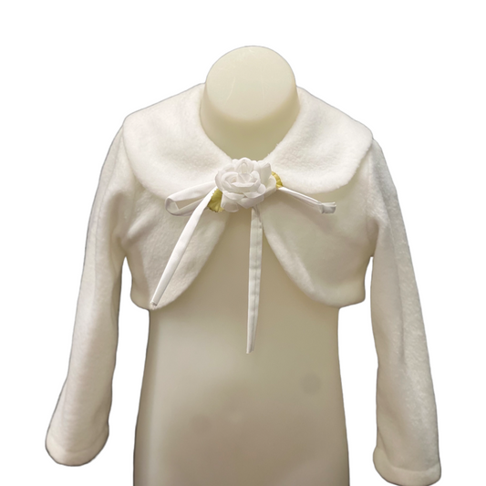 Kids Dream Long Sleeve Fleece Bolero w/ Flower