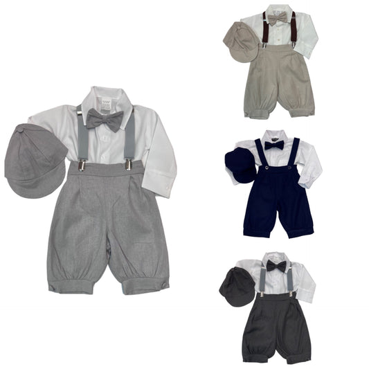 5-Piece Linen Suspender Set